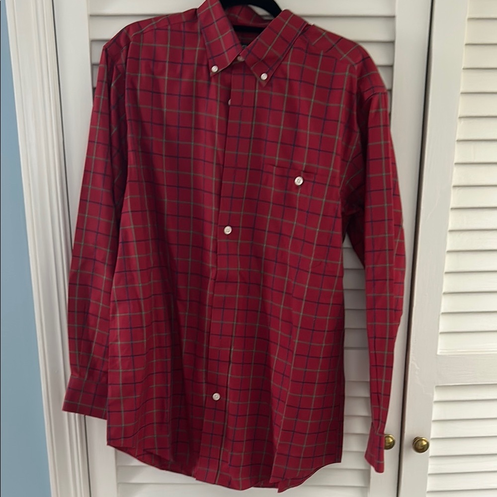 Men's Red Checkered Shirt